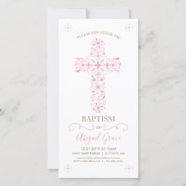 Baptisminbjudan - Flickans Anpassningsbar Inbjudan