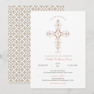 Baptisminbjudan från Christian Kor Flicka Inbjudningar