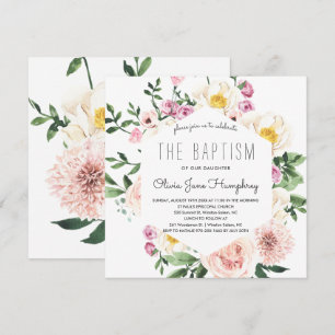 Baptisminbjudan om blåsande sommartid (Baptism-Blo Inbjudningar