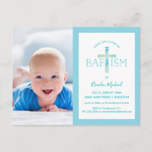 Baptisminbjudan - pojkens foto Inbjudan