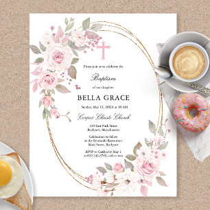 Baptisminbjudan till Blommigt för budgetansvarig R