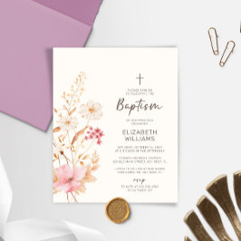 Baptisminbjudan till Budget Wildblomsterträdgårdsm