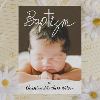 Baptisminbjudan till Religiösan kor Christening Inbjudningar