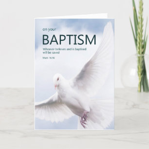 Baptismkort för religiösa för Vuxnor, bibelverse Helgkort