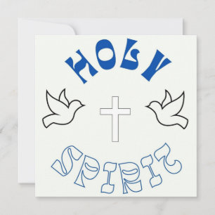 Baptismkort/ Heliga Spirit Julkort