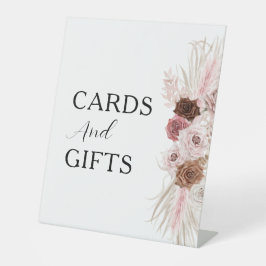 baptismkort och gågtecken för boho dusty blommigt,