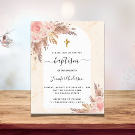 Baptismpampasgräs ro guld  marmor
