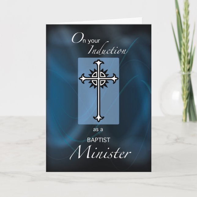 Baptist Minister Induction Grattis Kor Kort (Framsida)