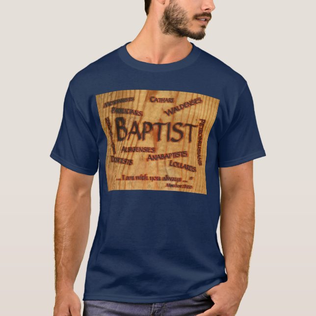 Baptistisk historia tee shirt (Framsida)
