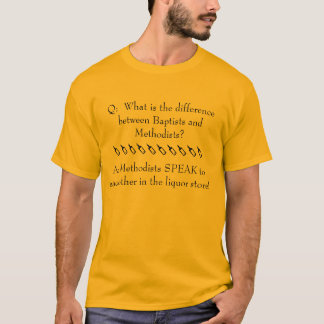 Baptists-/metodistskämt Tee