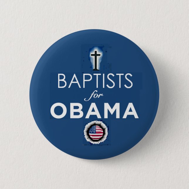 BAPTISTS OBAMA knäppas Knapp (Framsida)