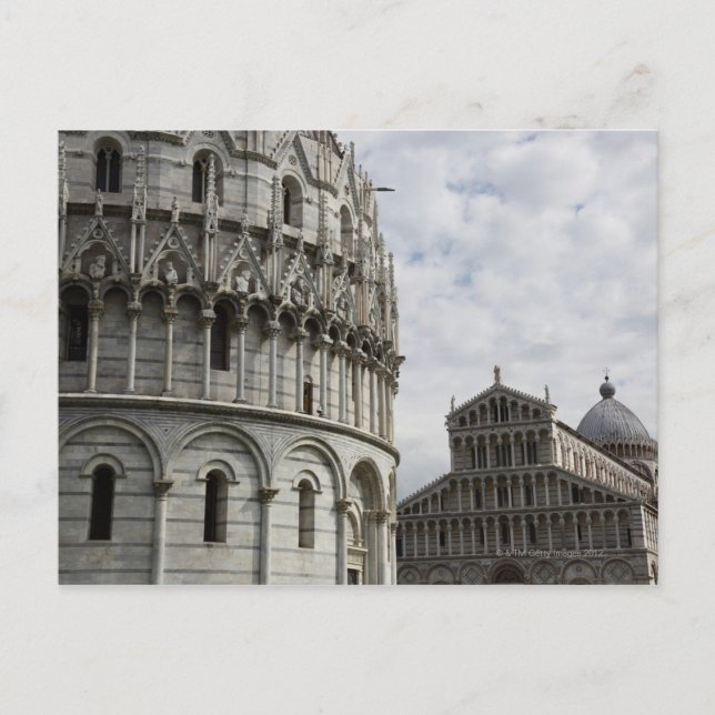 Baptitellen och Duomo i Piazza Vykort (Framsida)