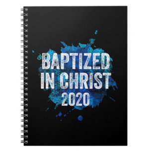 Baptized in Jesus 2020 Baptism Church Christian C Anteckningsbok