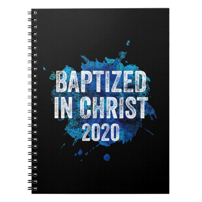 Baptized in Jesus 2020 Baptism Church Christian C Anteckningsbok (Framsidan)