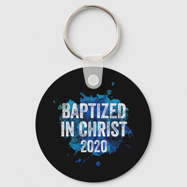 Baptized in Jesus 2020 Baptism Church Christian C Nyckelring (Framsida)