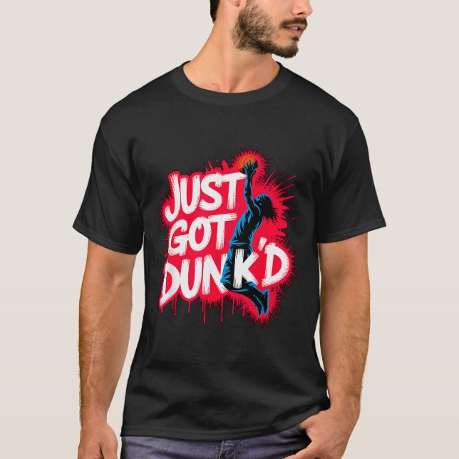 Baptized Jesus Just Got Dunked Baptism  T Shirt (Framsida)