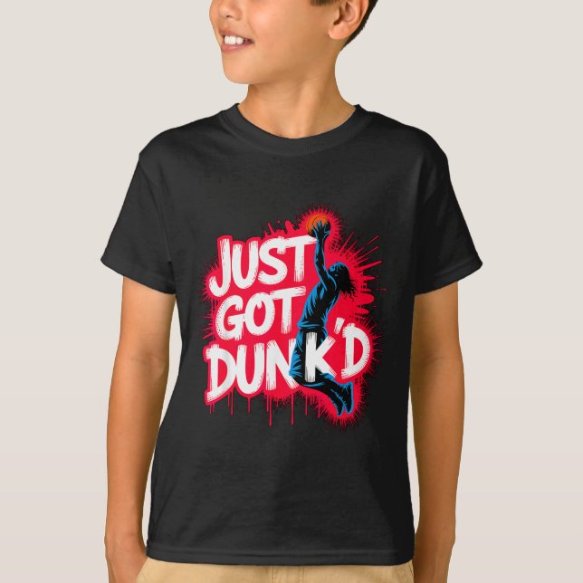 Baptized Jesus Just Got Dunked Baptism  T Shirt (Framsida)