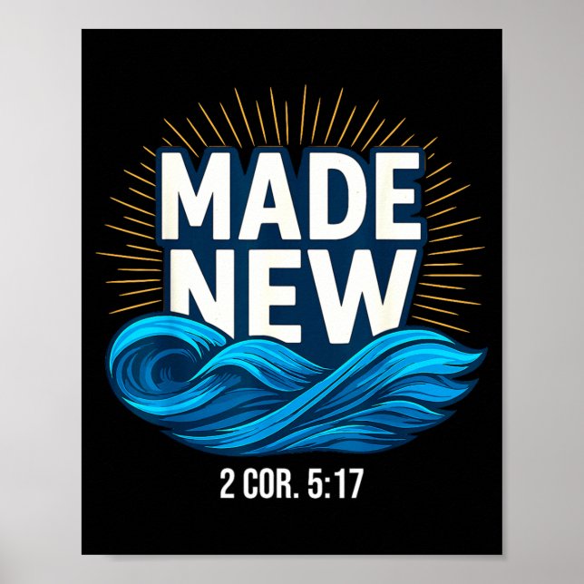 Baptized Made New Baptism  Poster (Framsidan)