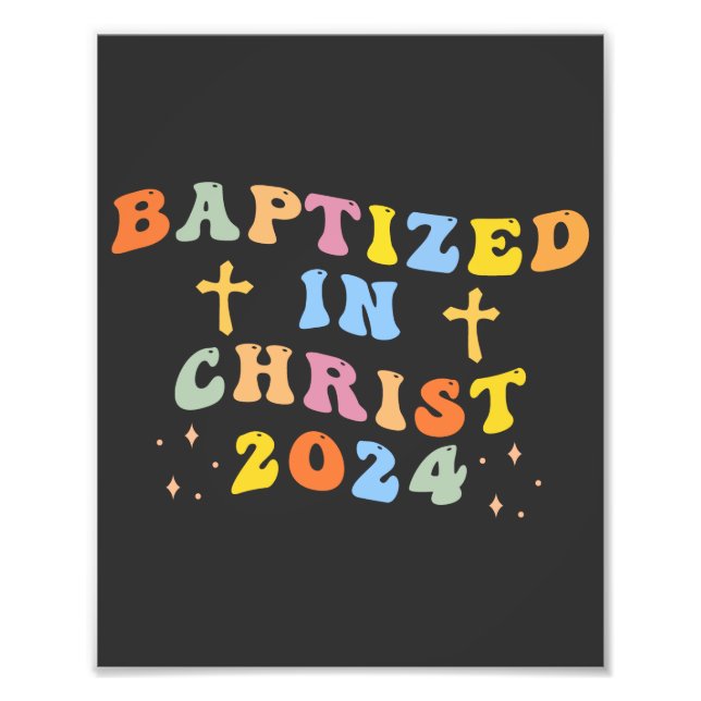 Baptizerad i Kristus Fototryck (Framsidan)