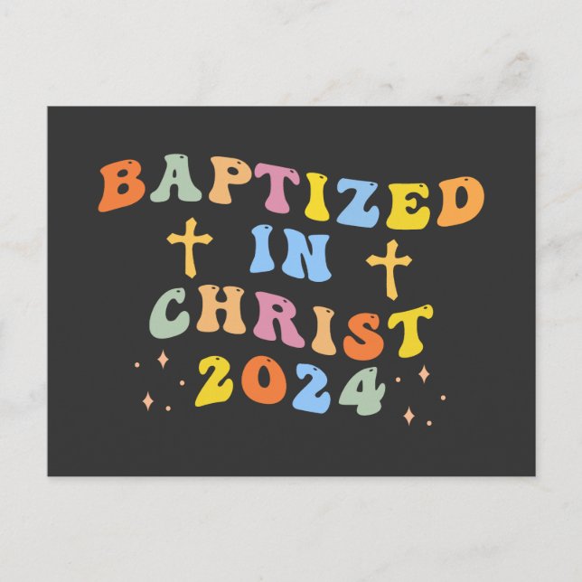Baptizerad i Kristus Helg Vykort (Framsida)