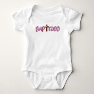 Baptizerad - Rosa Kor Baby Bodykostym - Baptism Gi T Shirt