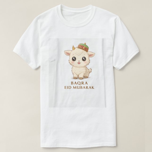 Baqra Eid Mubarak get-tröja design T Shirt (Design framsida)
