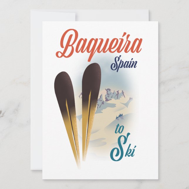 Baqueira Spanien resemaffisch (Framsida)
