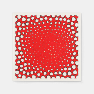 Bär av röda fjädrar från fasaner pappersservett