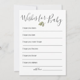 Bär Babyskor Önskemål för Baby Inbjudningar