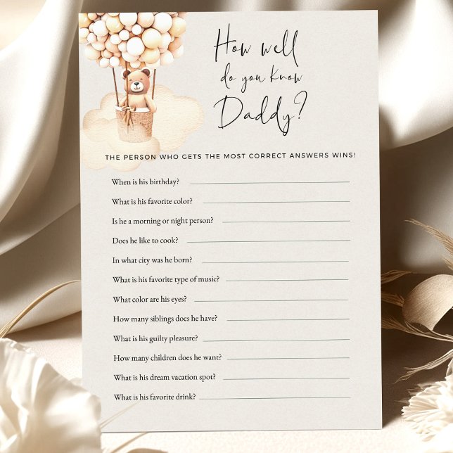 Bär babystölder hur bra vet du att pappa (Skapare uppladdad)