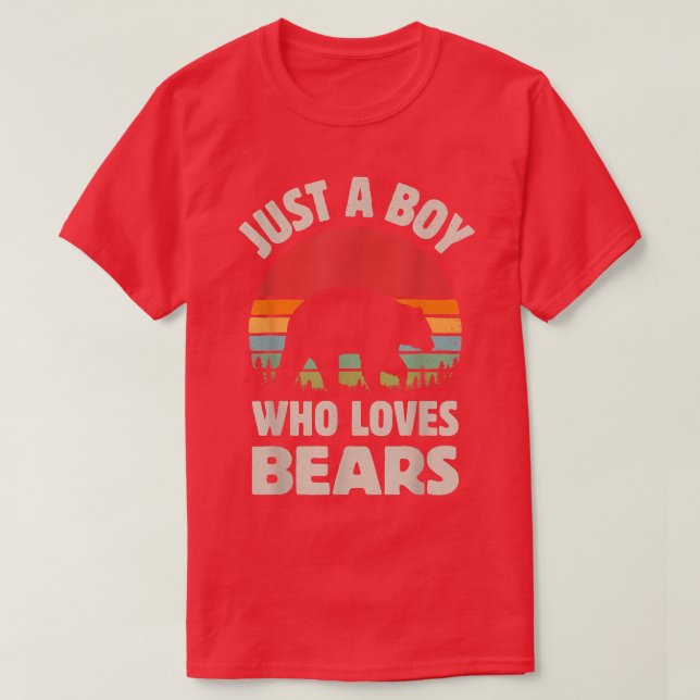 Bär bara en pojke som Kärlek föder Manar Retro-Vin T Shirt (Design framsida)