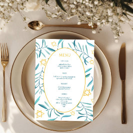 Bar Bat Mitzvah Judisk Bröllop Botanik Anpassad Meny