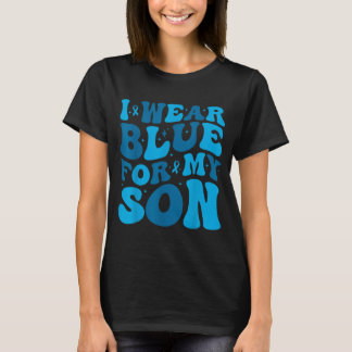Bär Blått För Son T1d Typ 1 Diabetes Medvetenhet T Shirt