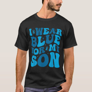 Bär Blått För Son T1d Typ 1 Diabetes Medvetenhet T Shirt