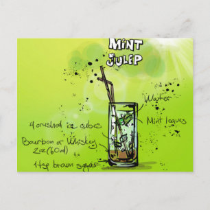 Bar Cocktail Recept Vykort