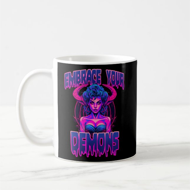 Bär din inre demon 80-årsjubileum Död Metall Succu Kaffemugg (Vänster)