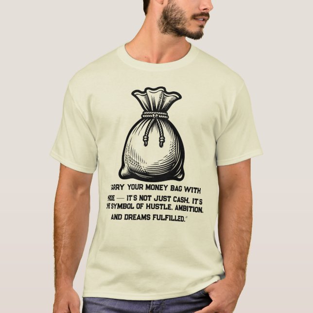 Bär din pengapung med stolthet t shirt (Framsida)