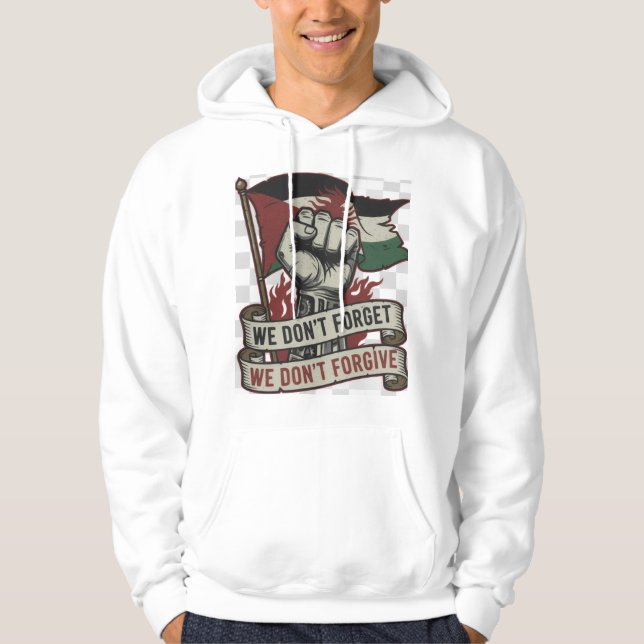 BÄR DIN SOLIDARITET. STÖD GAZA GOOD HOODIE (Framsida)