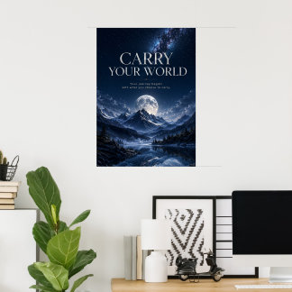 Bär din värld poster