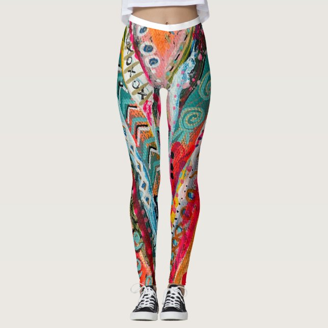Bär Ditt Kärleksleggings - Original Konst - kärlek Leggings (Framsida)