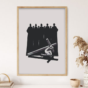 Bär Ditt Kors,, Jesus Konst, Bibel Skisser, Bibl Poster