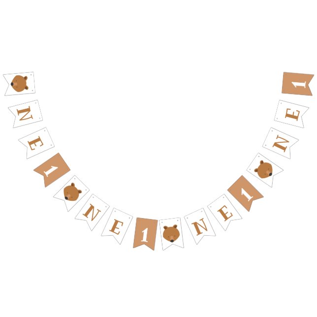 Bär en första födelsedag vimplar (Alla)