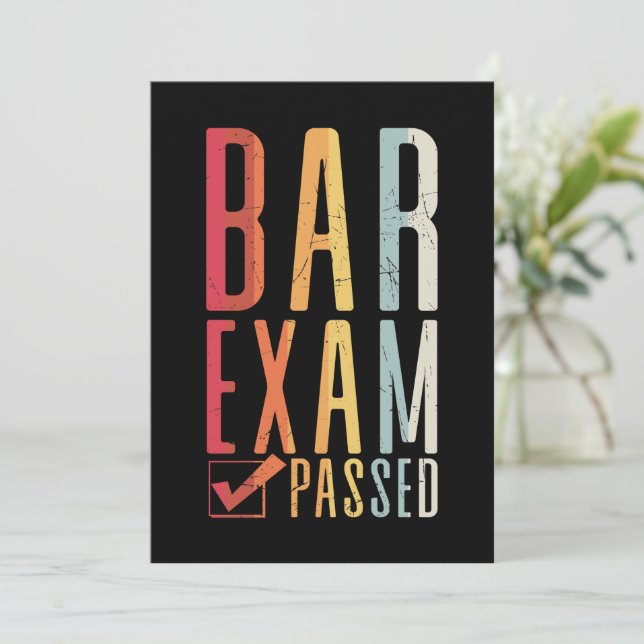 Bar Exam godkänd Check Advokat Passer Jurist Inbjudningar (Stående Fram)