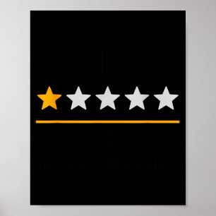 Bar Exam Survivor Rolig 1 Stjärna Mycket Dålig Sku Poster
