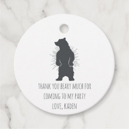 Bär Födelsedagsfest Gåvor Etiketter
