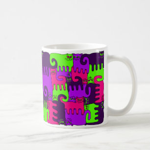 Bär för pusselkatt"skog 2" (NYTT) Kaffemugg