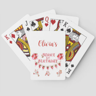 Bär Första Födelsedag Lekkort Casinokort