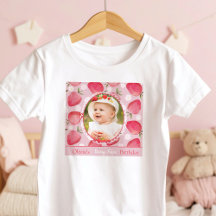 Bär Första Födelsedag Småbarn Foto T-Shirt