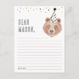 Bär första födelsedagarkortet - Nalle Vykort