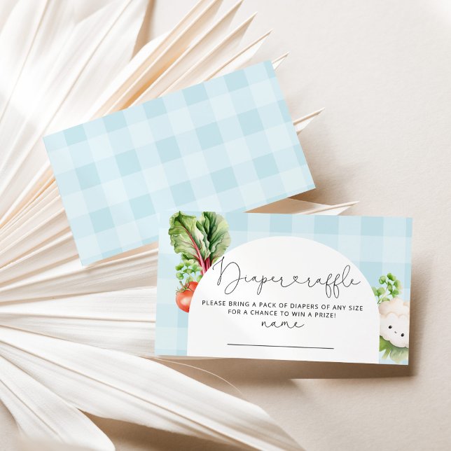 Bär grönsaksblöjor i baby biljett som odlas lokalt tilläggskort (Skapare uppladdad)